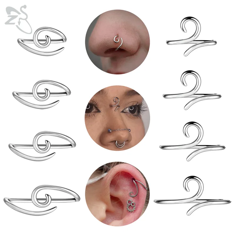 Body Jewelry Hypoallergenic - ZS 1 PC 16G 925 Sterling