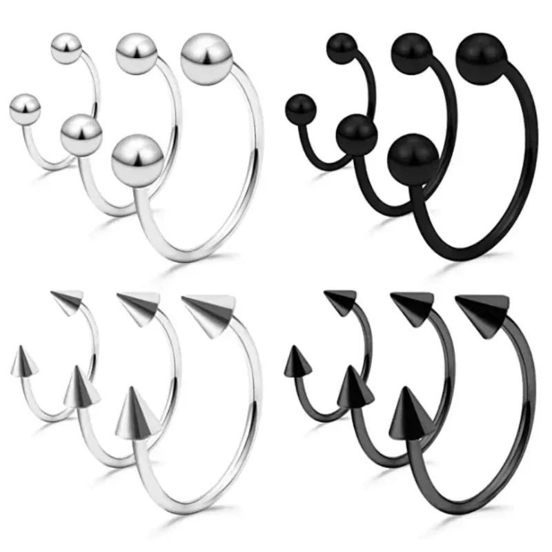Body Jewelry Hypoallergenic - Punk C Shape Steel Nose Ring