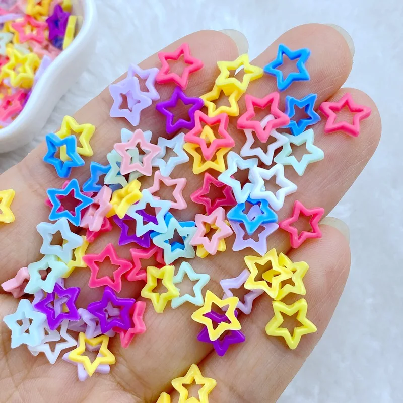 Star Flat Back - 100Pcs New Cute Mini 8mm Macaron