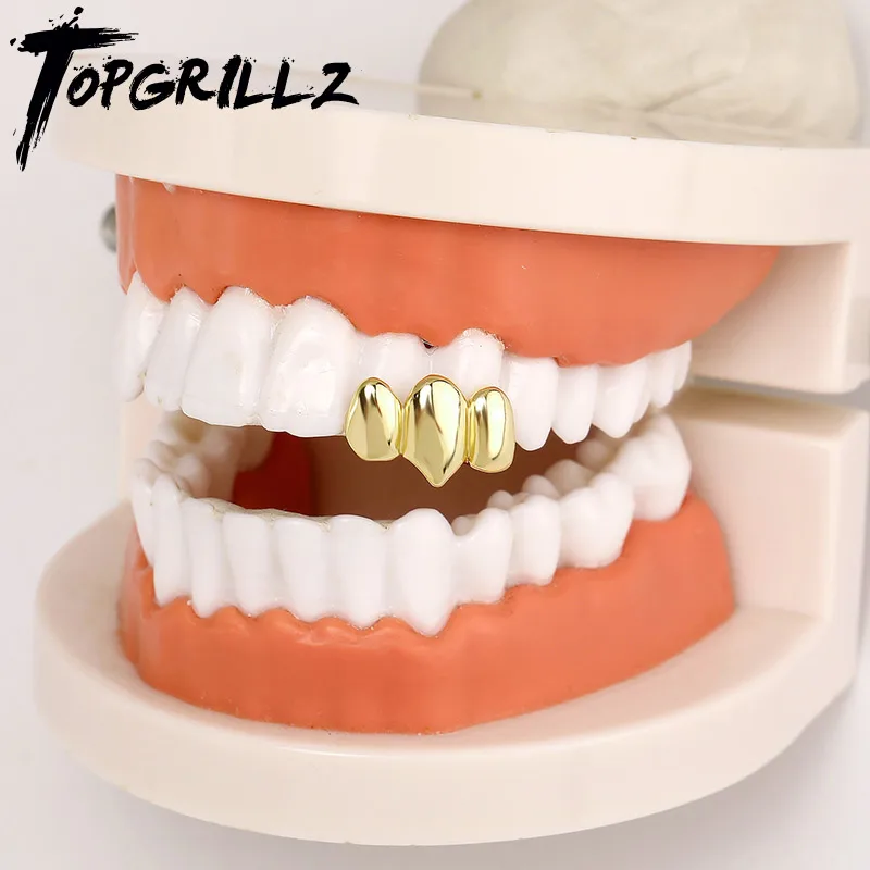 Body Jewelry Men - TOPGRILLZ Hip Hop Glossy Teeth Grillz