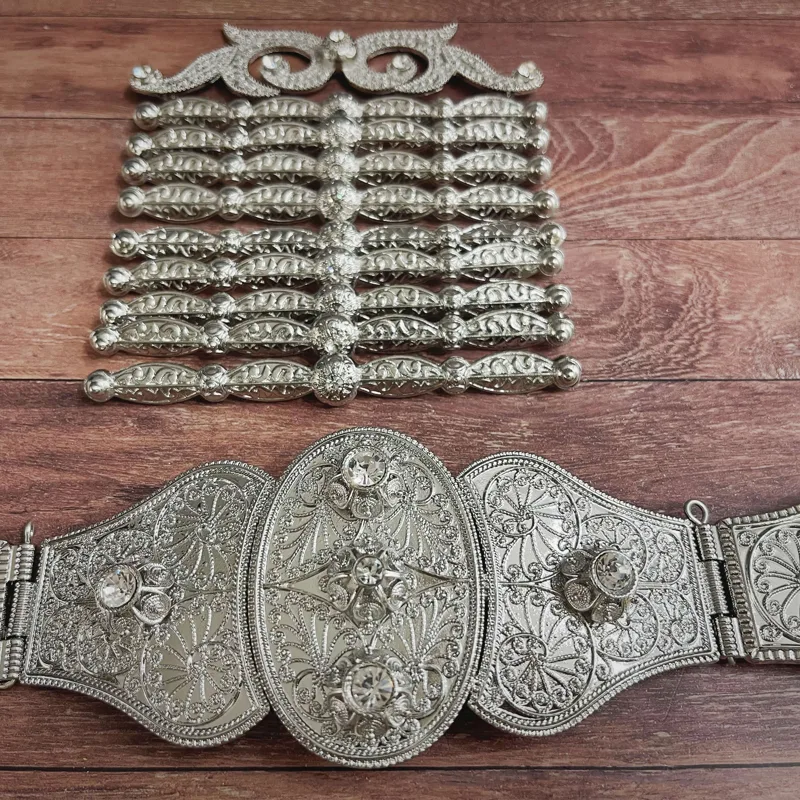 Body Jewelry Harness - Women's Russian Wedding Chest Harness Belt