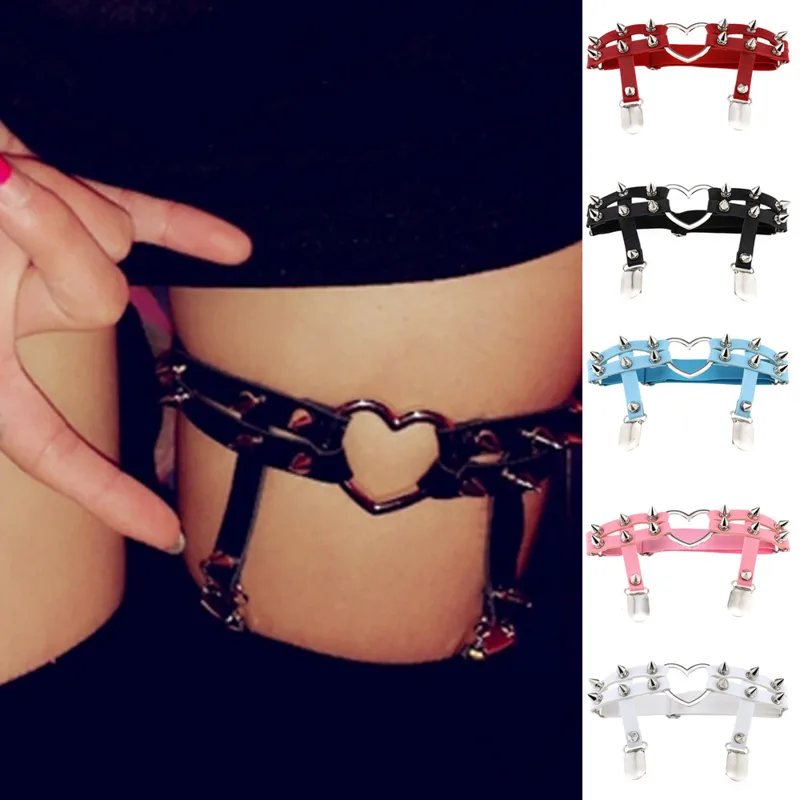 Body Jewelry Thigh Chain - DIEZI PU Leather Elastic Garter Belt