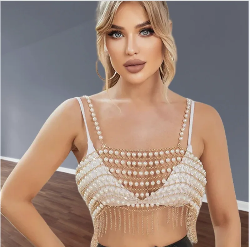 Body Jewelry Vest - Sexy​ ​Lingerie Women Fashion Handmade Beaded