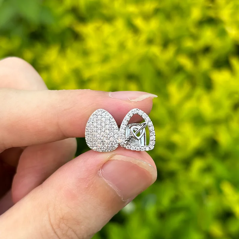 Body Jewelry Men - RACHELZ Hip Hop Double Love Heart