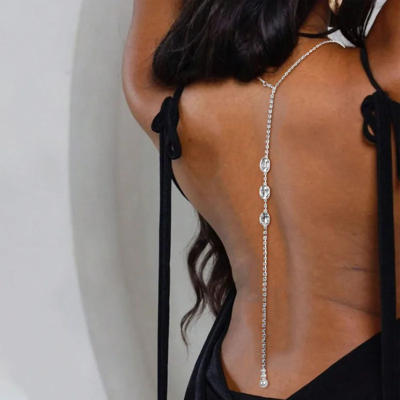 Body Jewelry Dress - 1 women's luxurious elegant waterdrop rhinestone