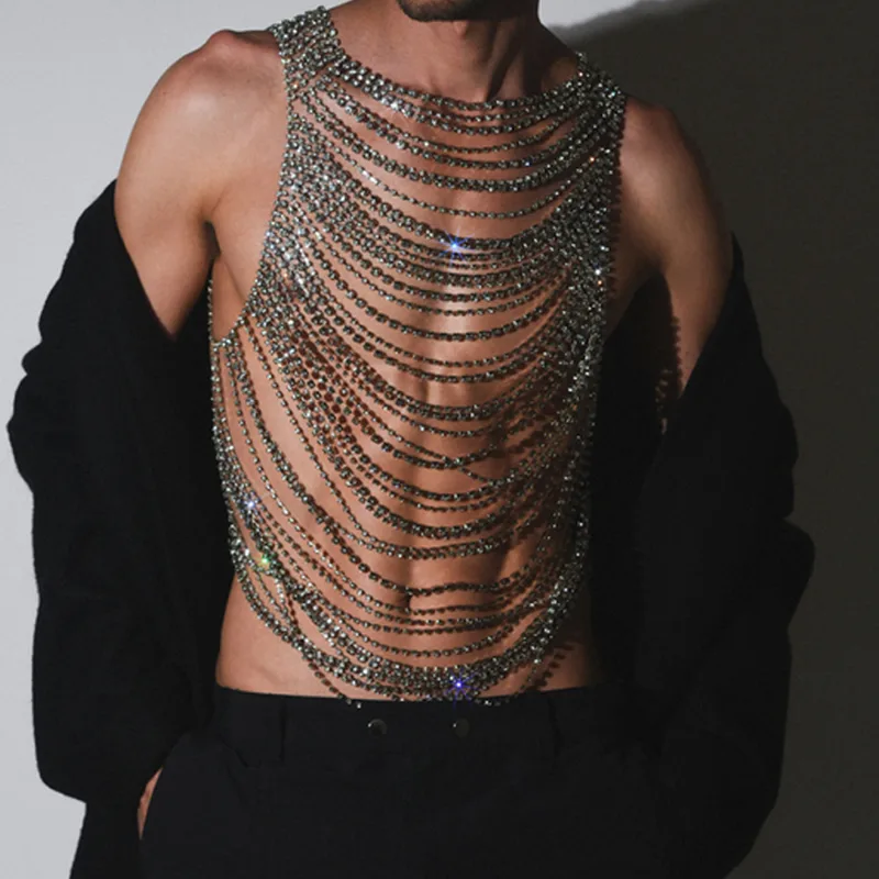 Body Jewelry Men - Fashion Luxurious Bling Men Women's Body