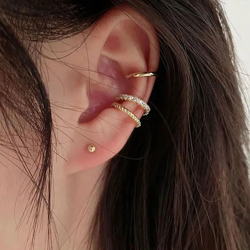 3 Pcs Ear Cuff Earrings for Wo - Body Jewelry Hypoallergenic recension och pris
