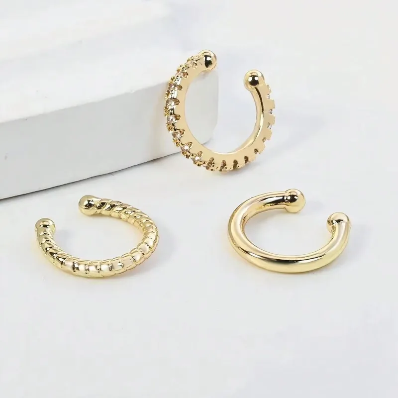 3 Pcs Ear Cuff Earrings for Wo - Body Jewelry Hypoallergenic recension och pris