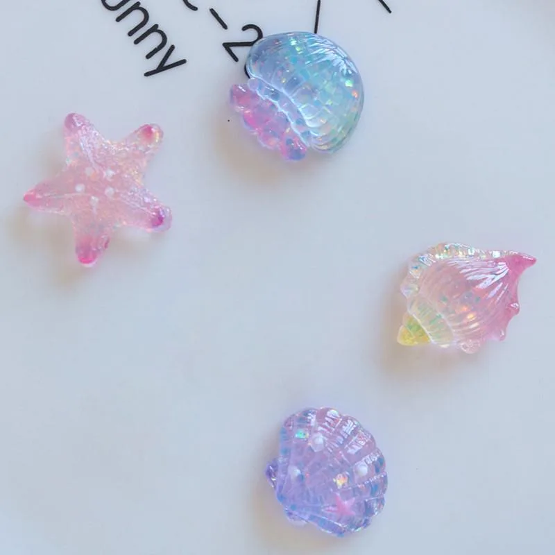 10Pcs Cute Mini Star Shell Fla - Star Flat Back recension och pris