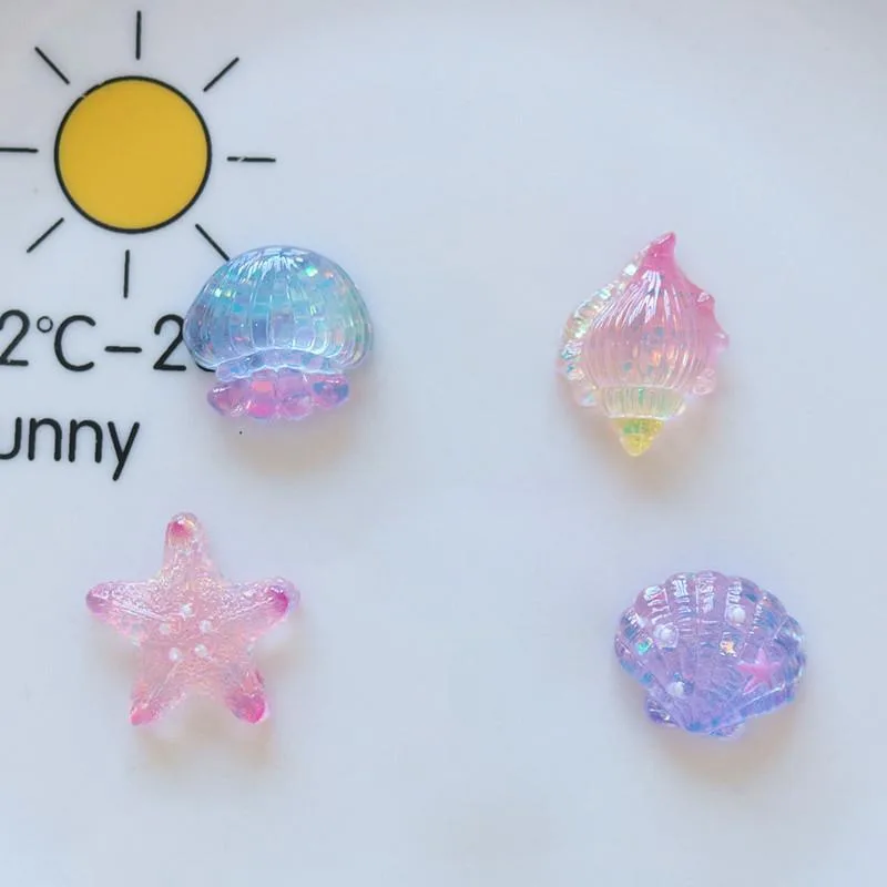 10Pcs Cute Mini Star Shell Fla - Star Flat Back recension och pris