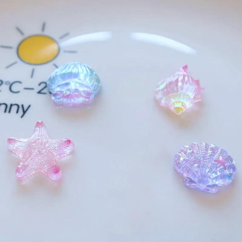 10Pcs Cute Mini Star Shell Fla - Star Flat Back recension och pris