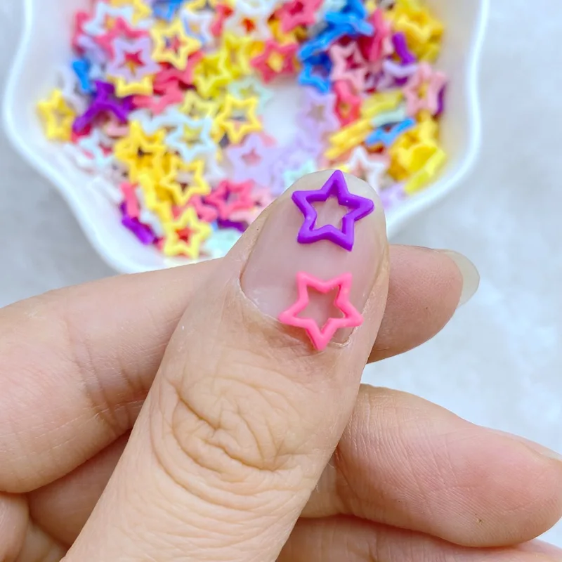 100Pcs New Cute Mini 8mm Macar - Star Flat Back recension och pris