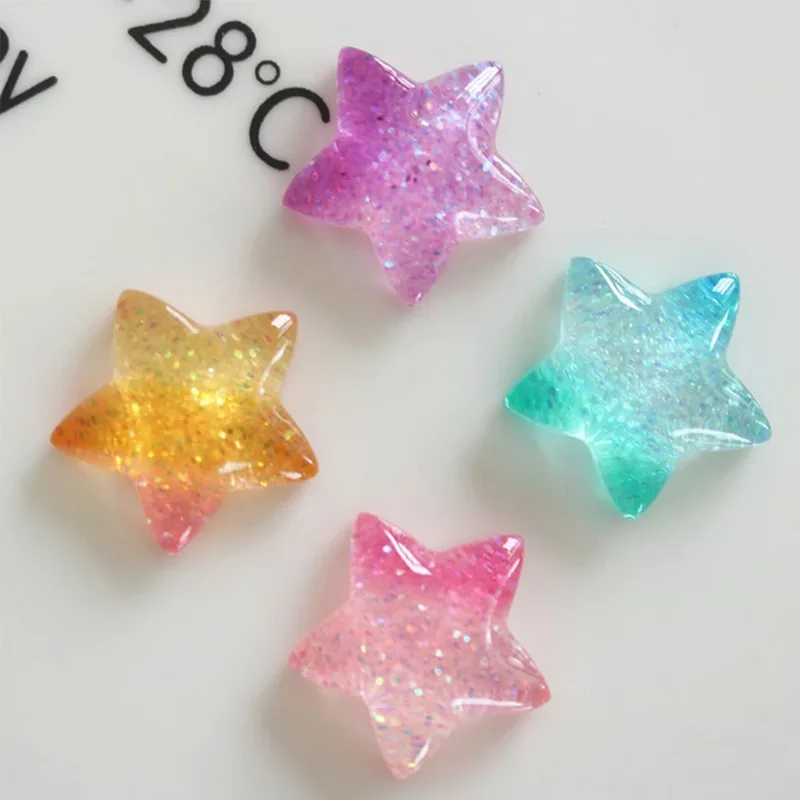 10PCS Gradient Star Series Res - Star Flat Back recension och pris
