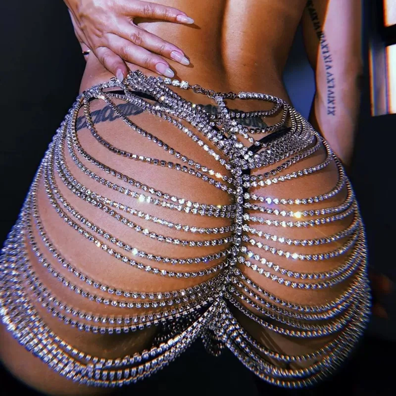 1pcSexy Fashionable Rhinestone - Body Jewelry Dress recension och pris