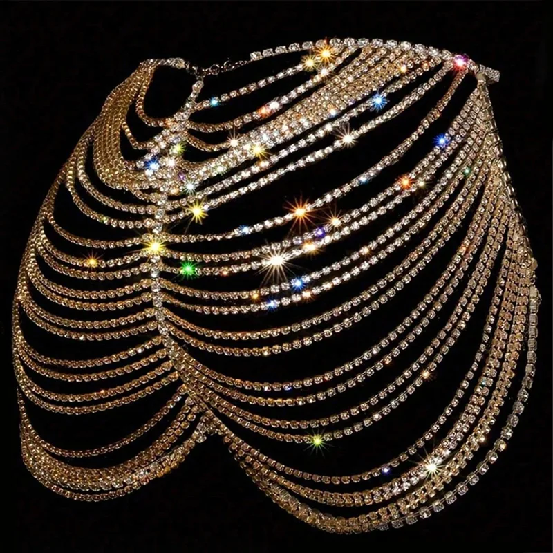 1pcSexy Fashionable Rhinestone - Body Jewelry Dress recension och pris