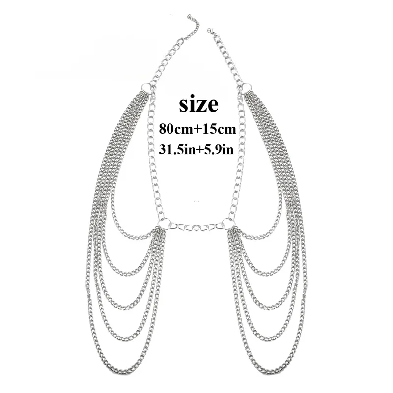 Metal Waist Chain Belt Multila - Body Jewelry Dress recension och pris