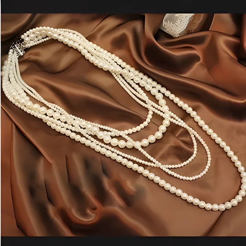Vintage Pearl Multi-Layered Bo - Body Jewelry Thigh Chain recension och pris