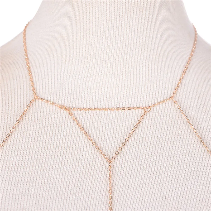 Gold Silver Fashion Link Chain - Body Jewelry Harness recension och pris