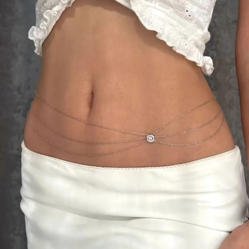 Summer  Hot Metal Waist Chain  - Body Jewelry Dress recension och pris