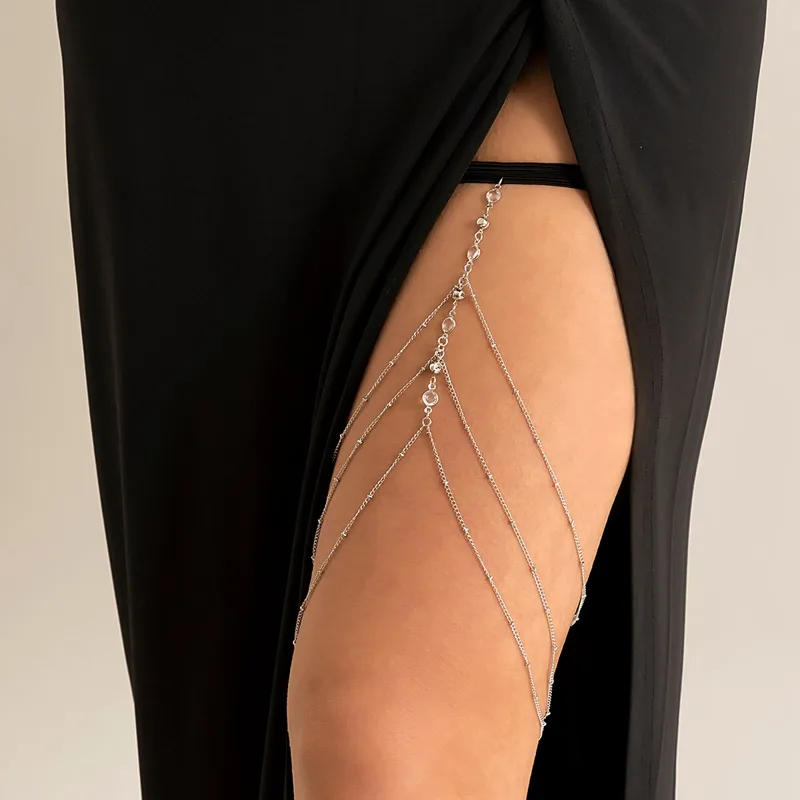 Boho Elastic Band Crystal Leg  - Body Jewelry Dress recension och pris