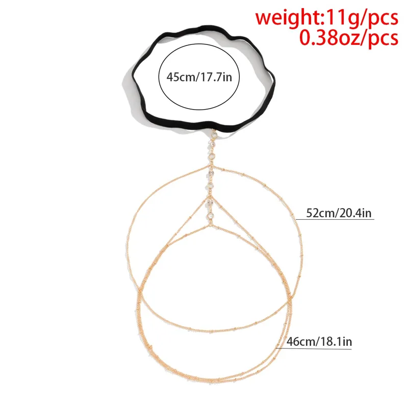 Boho Elastic Band Crystal Leg  - Body Jewelry Dress recension och pris