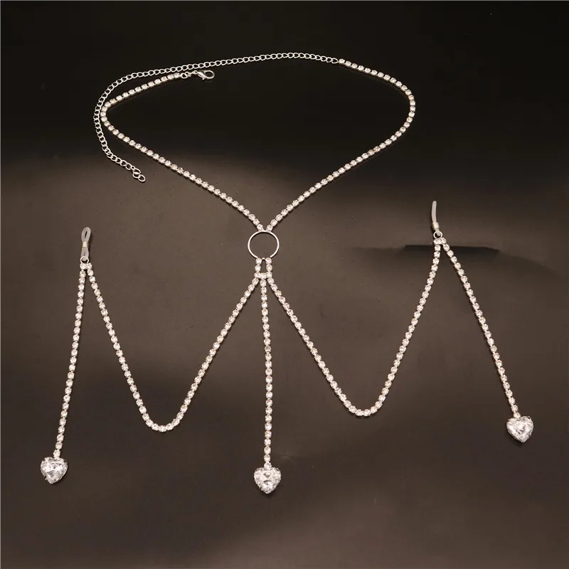 2023 New Fashion White Heart N - Body Jewelry Harness recension och pris