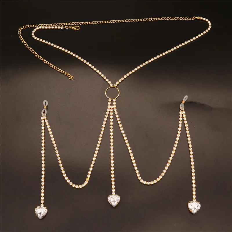 2023 New Fashion White Heart N - Body Jewelry Harness recension och pris