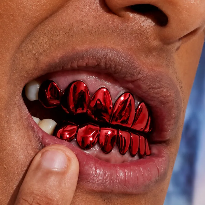 TOPGRILLZ Red Mirror Hip Hop G - Body Jewelry Men recension och pris