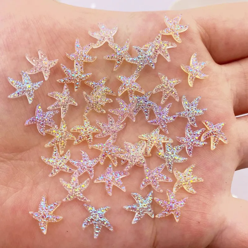 10mm Mini Shiny Star Nail Art  - Star Flat Back recension och pris
