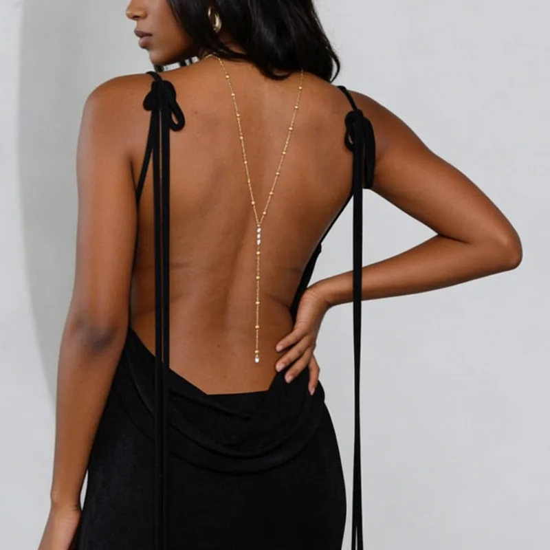 Retro Long Link Chain Women's  - Body Jewelry Dress recension och pris