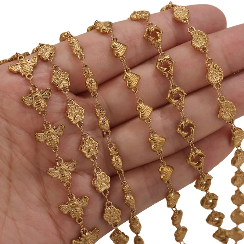 1M PVD Gold Stainless Steel He - Body Jewelry For You recension och pris
