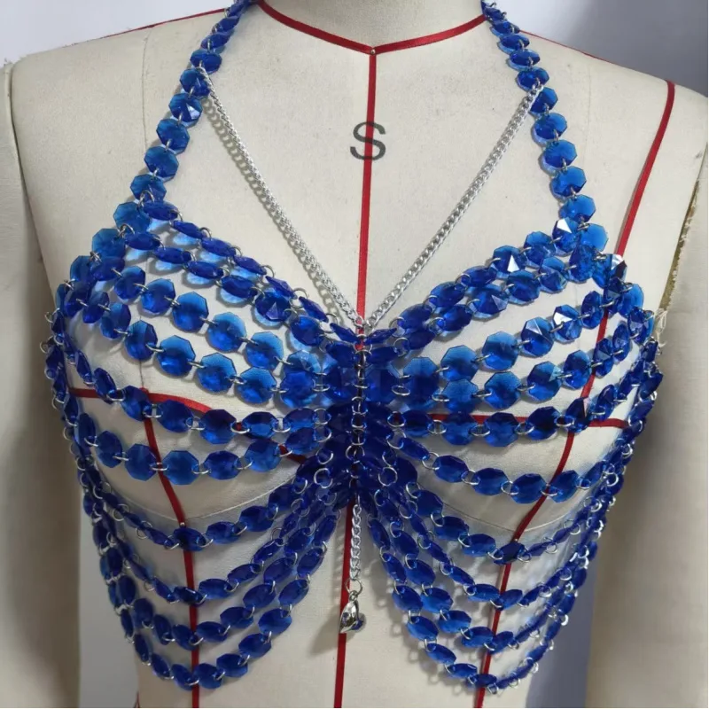 Women Body Chest Chain Fashion - Body Jewelry Vest recension och pris