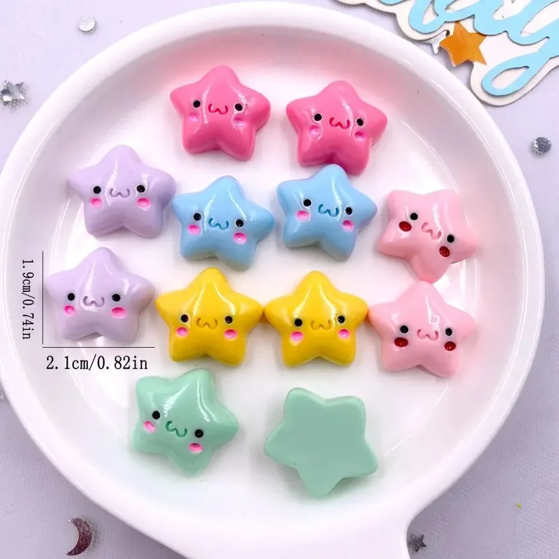 TX105 20PCS Mix Resin Kawaii M - Star Flat Back recension och pris