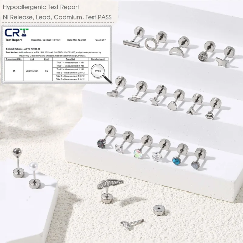 Florideco 1Pair Hypoallergenic - Body Jewelry Hypoallergenic recension och pris