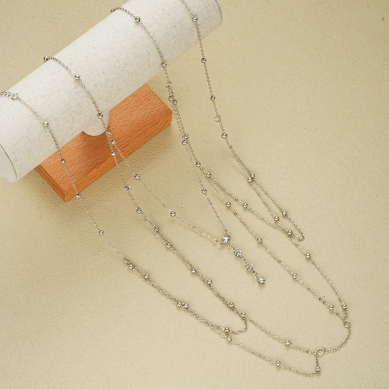 Vintage Silver Color Beaded Cr - Body Jewelry Harness recension och pris