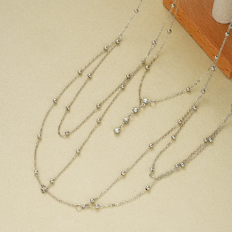 Vintage Silver Color Beaded Cr - Body Jewelry Harness recension och pris