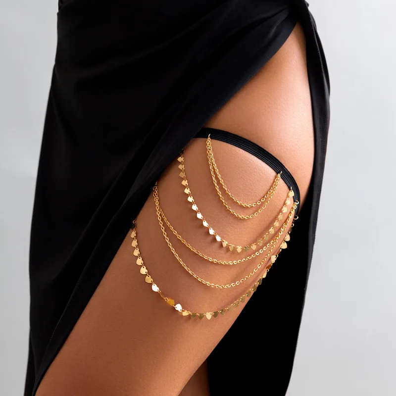 Thigh Chain Multilayer Claw Me - Body Jewelry Thigh Chain recension och pris