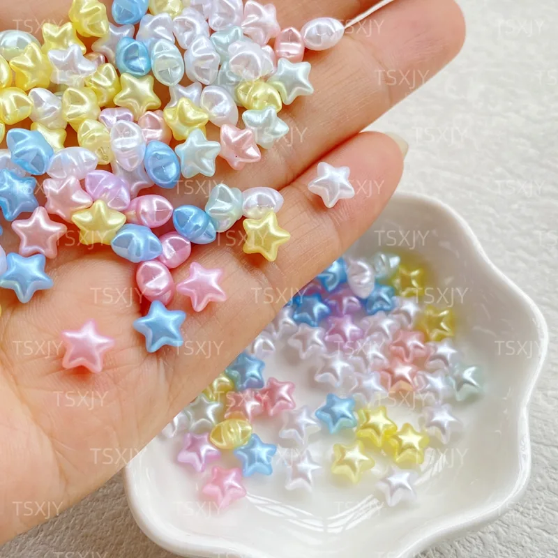 100pcs Resin Mixed 3D Colorful - Star Flat Back recension och pris