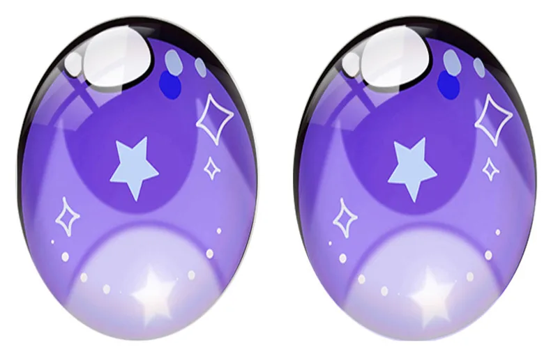 5pairs/lot Oval Cute Cartoon D - Star Flat Back recension och pris