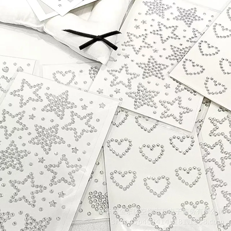 Silver Star Heart Rhinestone S - Star Flat Back recension och pris