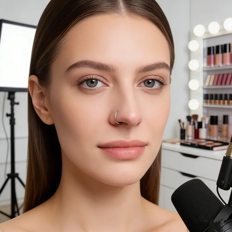 Nose Ring Screw Hoop Hypoaller - Body Jewelry Hypoallergenic recension och pris