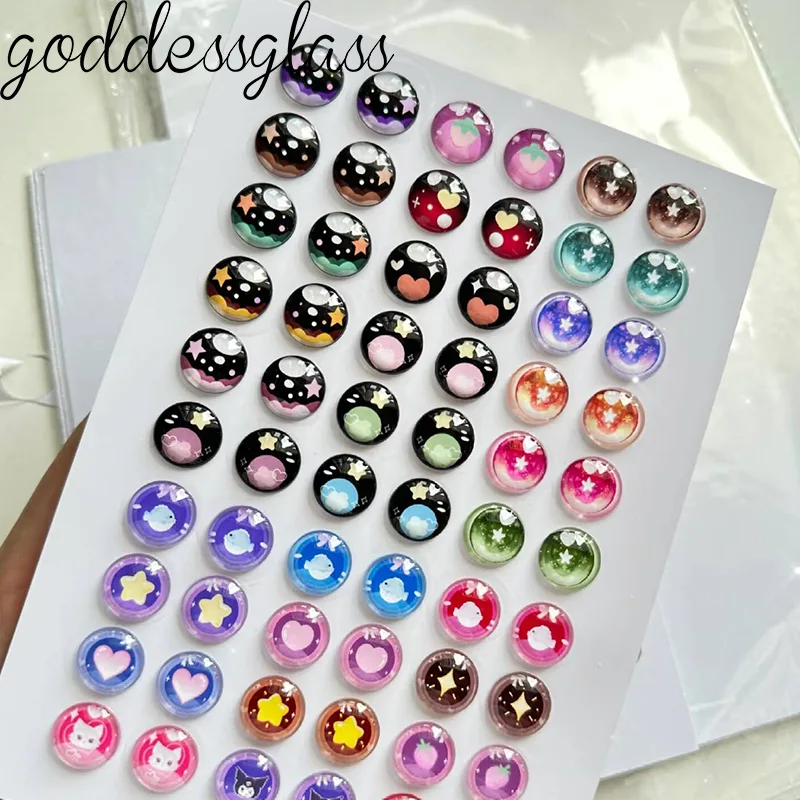 Glass Cartoon Doll Eyes Star R - Star Flat Back recension och pris