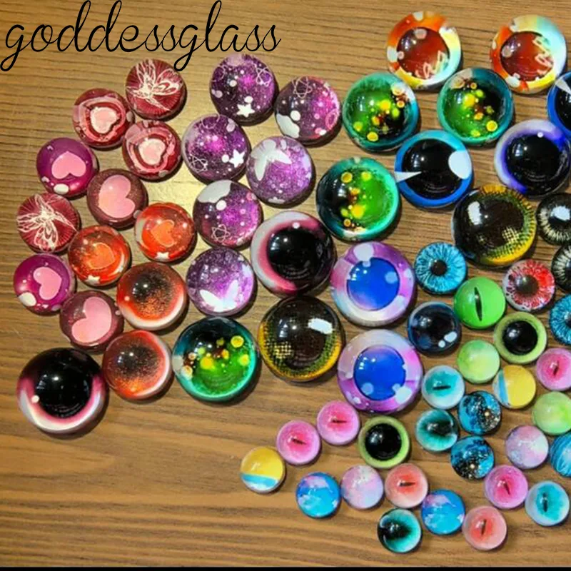 Glass Cartoon Doll Eyes Star R - Star Flat Back recension och pris