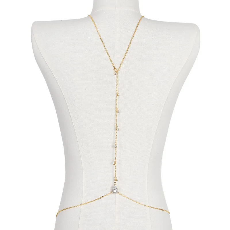 Bride Backless Rhinestone Wate - Body Jewelry Dress recension och pris