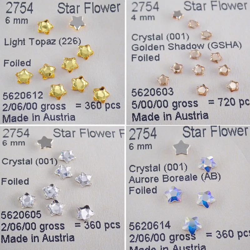 Genuine 2754 Star Flower Flat  - Star Flat Back recension och pris