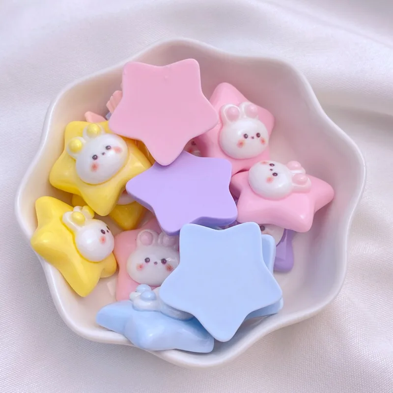 10Pcs New Cute Resin 22mm Cart - Star Flat Back recension och pris