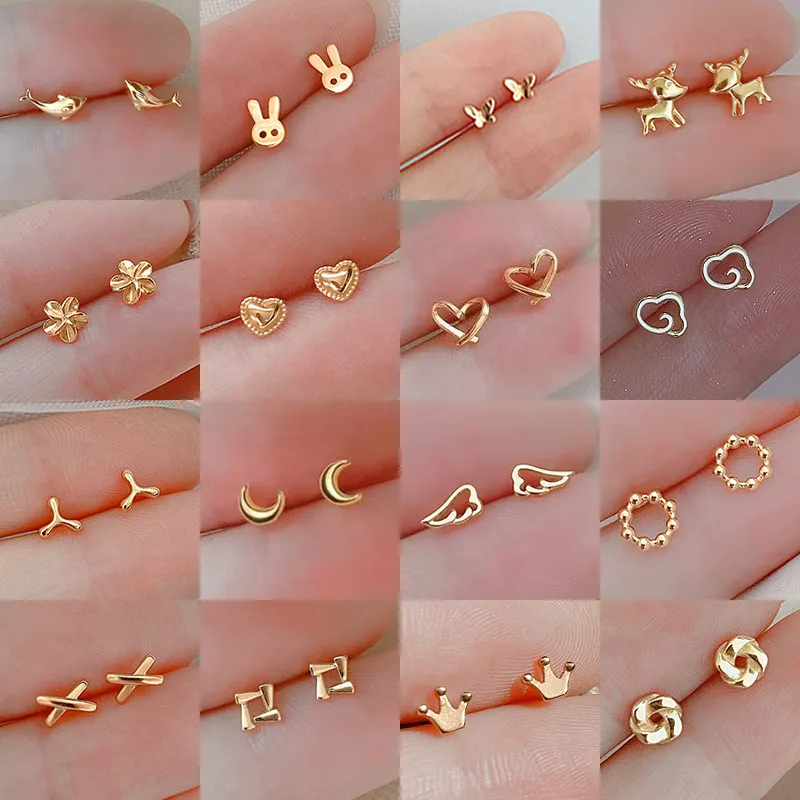 925 Silver Needles Gold Color  - Body Jewelry Hypoallergenic recension och pris