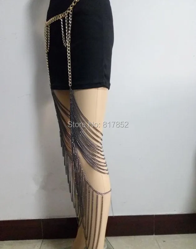Fashion WRB89 Women Gold colou - Body Jewelry Thigh Chain recension och pris