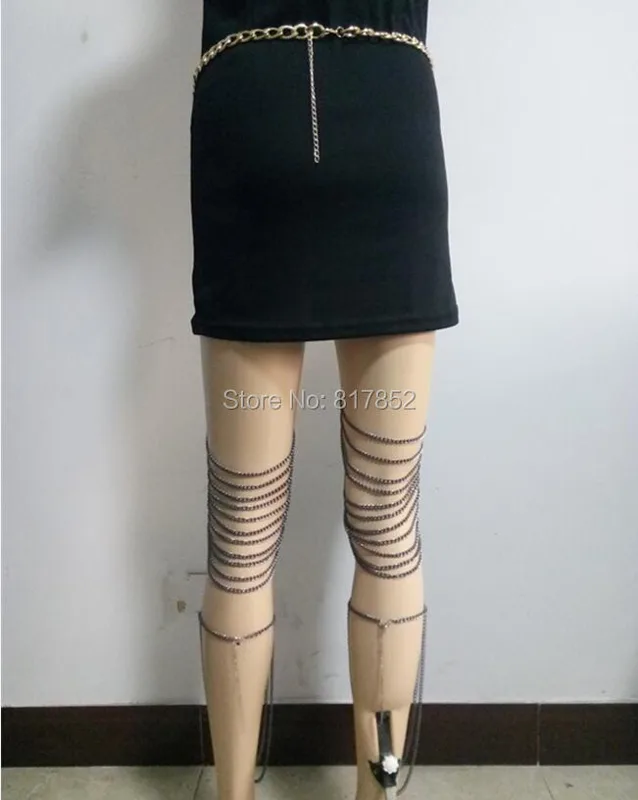 Fashion WRB89 Women Gold colou - Body Jewelry Thigh Chain recension och pris