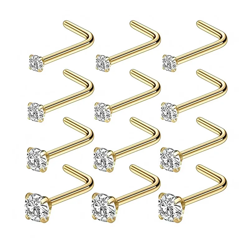 12-Piece Full Set 316L Hypoall - Body Jewelry Hypoallergenic recension och pris